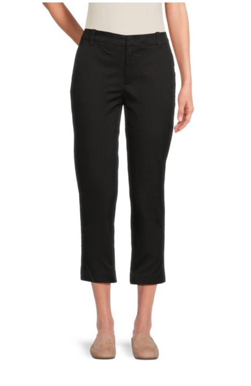 Vince Slim Cropped Career Pants Black 4
